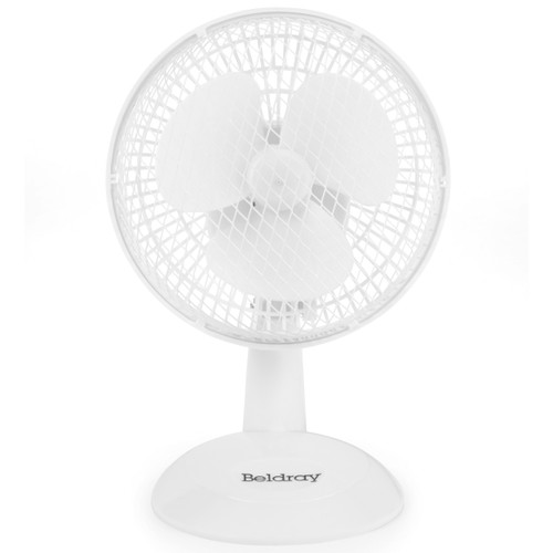 6 Inch Desk Fan - White