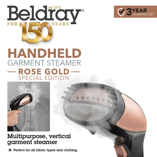 Handheld Garment Steamer - Rose Gold