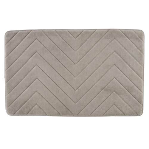 Antibac Chevron Memory Foam Bath Mat