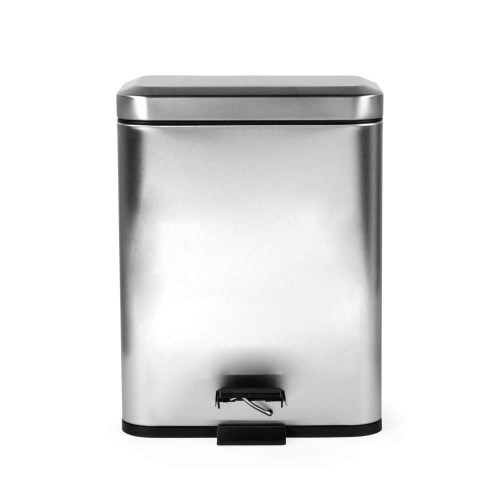 Dual Compartment Bin – Stainless Steel