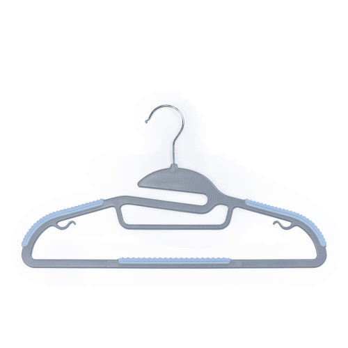 8-Pack Non-Slip Clothes Hangers - Blue - LA070598CRNFPEU7 5054061617153