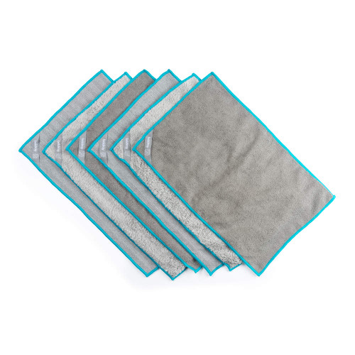 Anti-Bac Clip-to-Grip Floor Mop - 6 x Cloths - Blue -LA00000020UFEU7 - 5054061617818