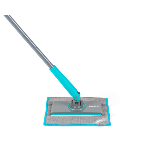 Anti-Bac Clip-to-Grip Bathroom Mop - Includes 4 Cloths - Beldray - Blue - LA00000031UFEU7 - 5054061617863