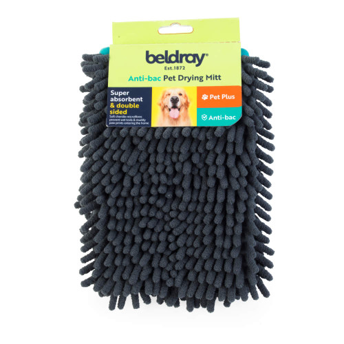 Chenille Pet Glove - Double Sided Drying Mitt