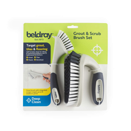 Grout & Scrub Brush Set - Deep Clean - LA00000048EU7 5054061618488