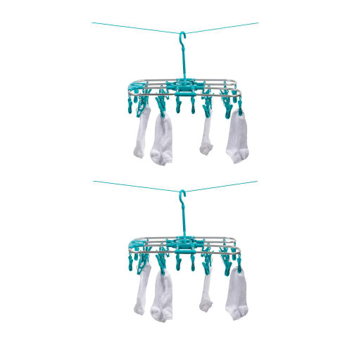 2 in 1 Sock Airer Set of 2 – Grey/Blue Beldray  COMBO-9601 5054061601107