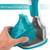 Multisteam Pro Portable Handheld Garment Clothing Steamer, Turquoise/White