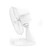 12 Inch Desk Fan - White