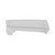Clear plastic fridge door shelf