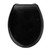 Wooden Toilet Seat –  Easy To Clean, Stylish Black Design, 360 x 428 mm