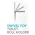 Toilet Roll Holder – Freestanding, Folding Swivel Head, Stainless Steel Beldray  LA0532708SSFEU7 5054061532821