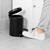 Round Pedal Bin - Black