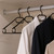 Black Plastic Clothes Hangers - 10 Pack