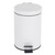 3 Litre Round Waste Small Pedal Bin, White   LA038098WHT 5053191038234