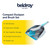 Grey and blue compact dustpan and brush set with soft bristles and ergonomic handle.
