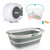 Laundry Set With Collapsible Basket, Dual 26 M Washing Line, 48 Clothes Pegs Beldray  COMBO-8894 5054061541908
