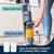 Floor cleaner with separate clean and dirty water tanks, easy-empty dirty tank feature shown