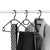 Black Plastic Clothes Hangers - Pack of 30 Beldray  COMBO-9240 5054061545494