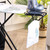 Palm Leaf Print Peg Bag & 24 Dual-Grip Pegs