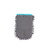 Grey microfibre cleaning mitt with turquoise trim and Beldray label, shown flat.