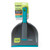 Grey and teal dustpan and brush set with anti-bac rubber bristles, shown in packaging.