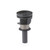Dishwasher filter replacement part shown upright with visible mesh and black plastic casing.