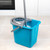 Large Mop Bucket with Mop Wringer, Turquoise