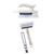 Cleaning brush set with beige handles, includes scrub brush and tool for tight spaces