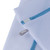 White mesh laundry bag with blue zip and Beldray label, shown close up.