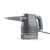 Grey handheld steam cleaner with pointed nozzle shown from the side
