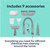 Graphic showing 9 cleaning accessories for chemical-free home cleaning