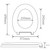 Duroplast Toilet Seat, Easy Fit Soft Close, White Beldray LA030252 5053191030252
