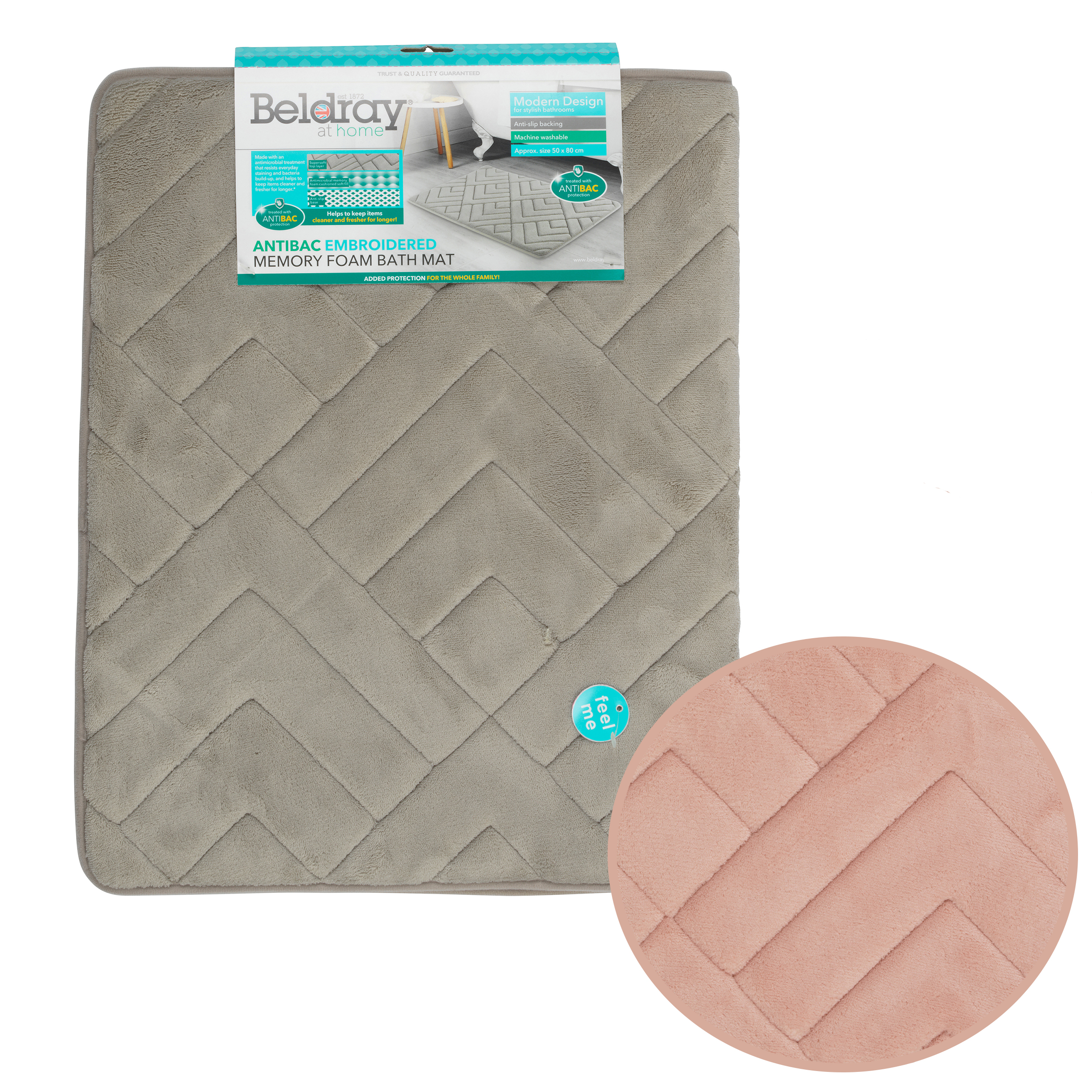 Magical Stripes Memory Foam Bath Mat - Deny Designs