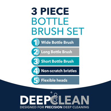 3-Piece Bottle Brush Cleaning Set