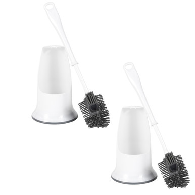 Shop-story - toilet brush white : brosse wc ultra hygiénique en silicone  flexible - blanc Toilet Brush White - Conforama