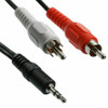 15FT 3.5mm Audio To 2 RCA Cable 1/8" Stereo Male to 2-RCA Male Y Splitter Aux