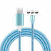 Magnetic LED Light Up USB Phone light up Charger Cord For iPhone Type C Micro US