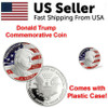 Donald Trump President SILVER OFFICIAL Dollar Commemorative Challenge Eagle Coin