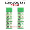 10 PACK FRESH LONG LIFE CR1632 ECR1632 1632 3V Lithium Coin Battery Expire 2025