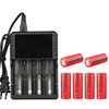 26650 Battery 3000mAh 3.7V Flat Top Li-ion Rechargeable Batteries For Torch Lot