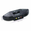 Black 3 Port AV Composite RCA Selector Box Switch Splitter w/ Cable Cord Plug US