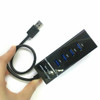 USB 3.0 Hub 4-Port Adapter Charger Data Sync Super Speed PC Mac Laptop Desktop