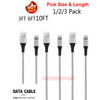 Heavy Duty 8 PIN Charging Cable Cord For iPhone 6 7 8 11 12 Plus XS XR Charger