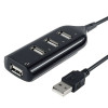 Black USB 2.0 Hi-Speed 4-Port Splitter Hub For PC Notebook High Speed Computer