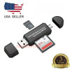 Micro USB OTG to USB 2.0 Adapter SD/Micro SD Card Reader With Standard USB Male