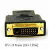 DVI-D Male (24+1 pin) to HDMI Female (19-pin) HD HDTV Monitor Display Adapter