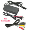 AC Adapter Power Supply & Audio Video A/V Cable for Nintendo GameCube Bundle USA