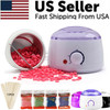 Professional Wax Warmer Heater Hair Removal Depilatory Home Waxing Kit Beans US