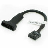 New Portable USB 3.0 20-PIN Header Male to USB 2.0 9-PIN Female Adapter Black