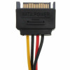 SATA Power Male to Molex Female Adapter Converter Cable 6 Inch 4-Pin 15-Pin USA